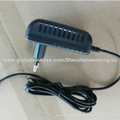 12V 1.5A AC/DC Adapter with EU Plug, Pass EMC/LVD Testing